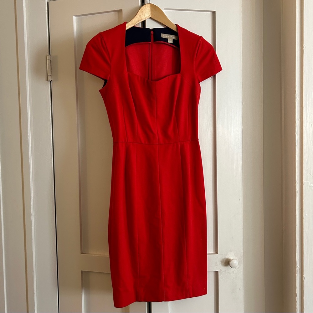 Banana Republic Statement Red Dress Sz 2